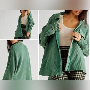 NWOT Free People FP One Scout Jacket - kelly green - large